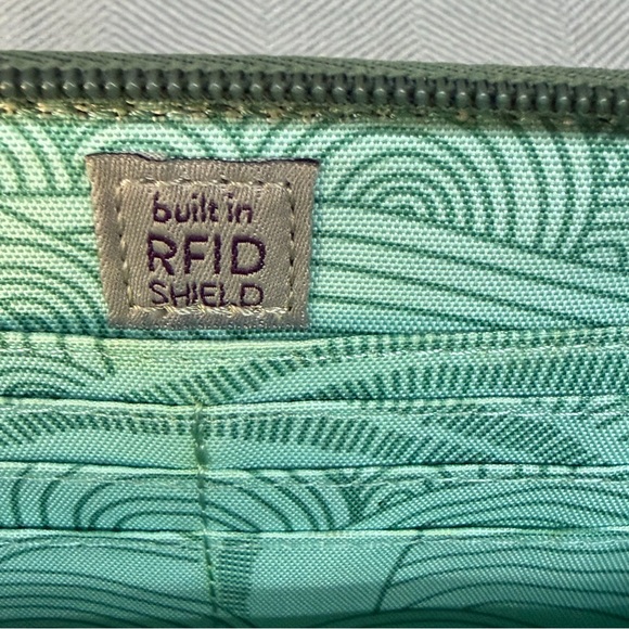 Haiku balsam green, wristlet, zippered, wallet, multi card holder - Picture 10 of 15